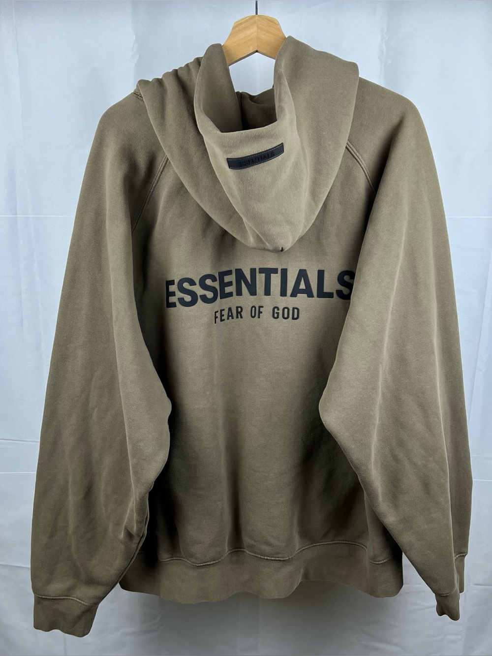 Essentials Fear Of God Beige Sweatshirt Hoodie Men’s Size XL - Picture 1 of 9